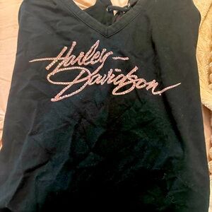 harley davidson black and pink corset back